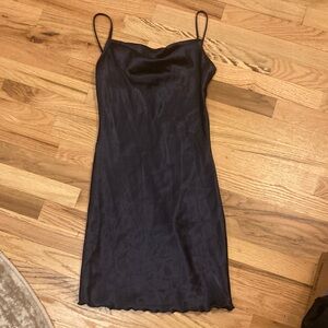 Bebe Elegant Navy Slip Mini Dress